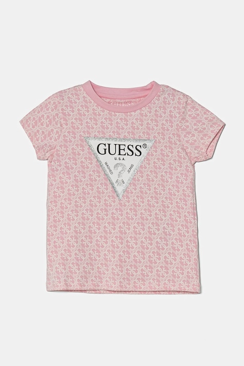 Дитяча футболка Guess колір рожевий K5RI15 K6YW4
