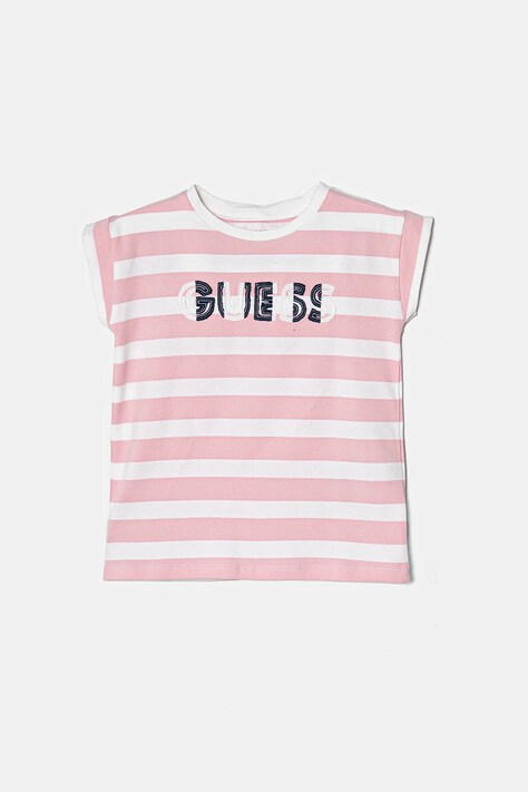 Guess t-shirt dziecięcy kolor różowy K5RI20 K9NF4
