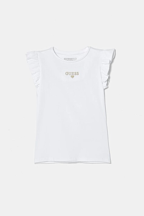 Guess tricou copii culoarea alb, K5RI26 K6YW4