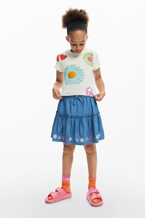 Dětské tričko Desigual bílá barva, 25SGTK18