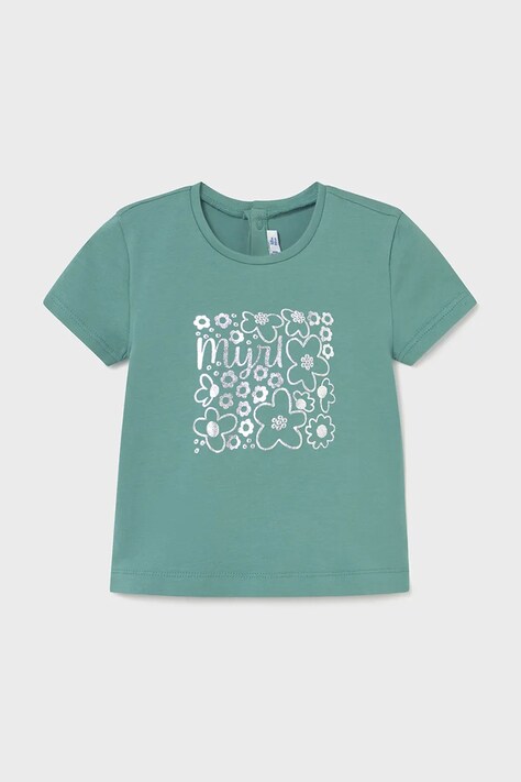 Mayoral tricou copii culoarea turcoaz, 105