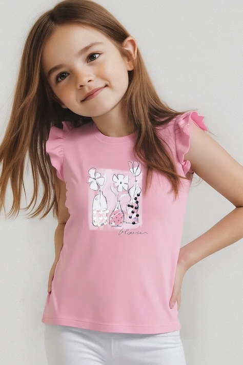 Παιδικό μπλουζάκι Mayoral χρώμα: ροζ, 3004