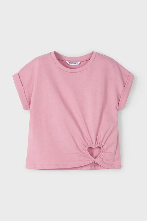 Mayoral tricou de bumbac pentru copii culoarea roz, 3006
