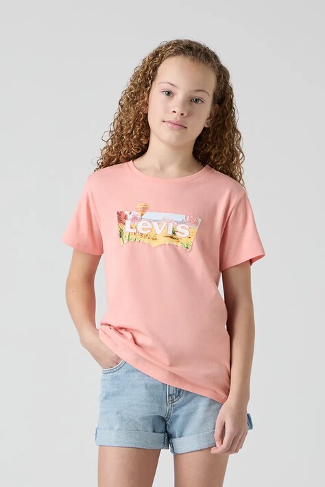 Levi's maglietta per bambini HOT AIR BALLOON BATWING TE colore arancione 4EM638