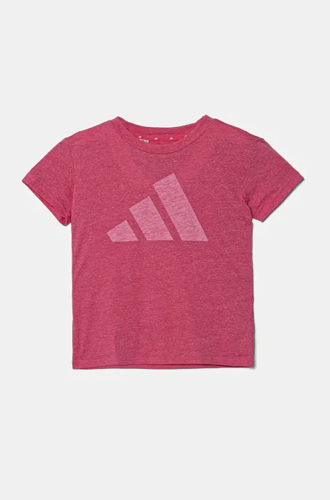 adidas t-shirt dziecięcy kolor fioletowy JC9779