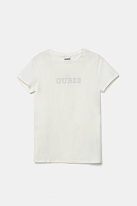 Dječja majica kratkih rukava Guess boja: bijela, J4RI49 J1314