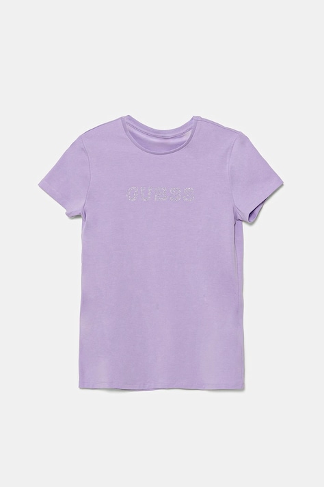 Guess tricou copii culoarea violet, J4RI49 J1314