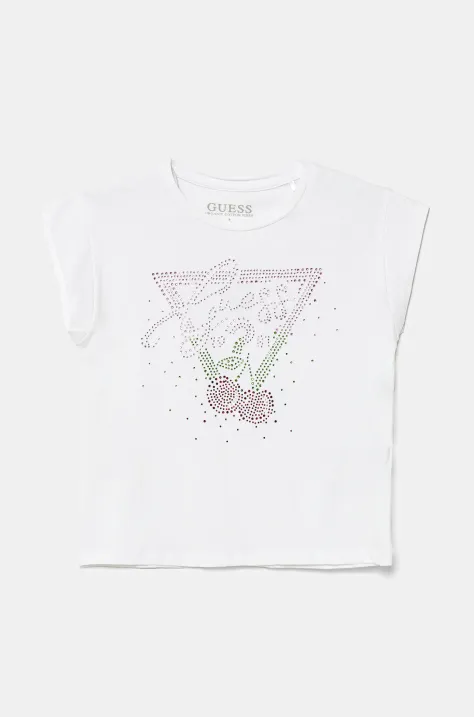 Guess t-shirt dziecięcy kolor biały J5GI01 K6YW4