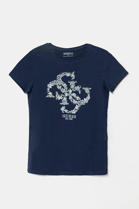Guess tricou copii culoarea bleumarin, J5GI02 K6YW4