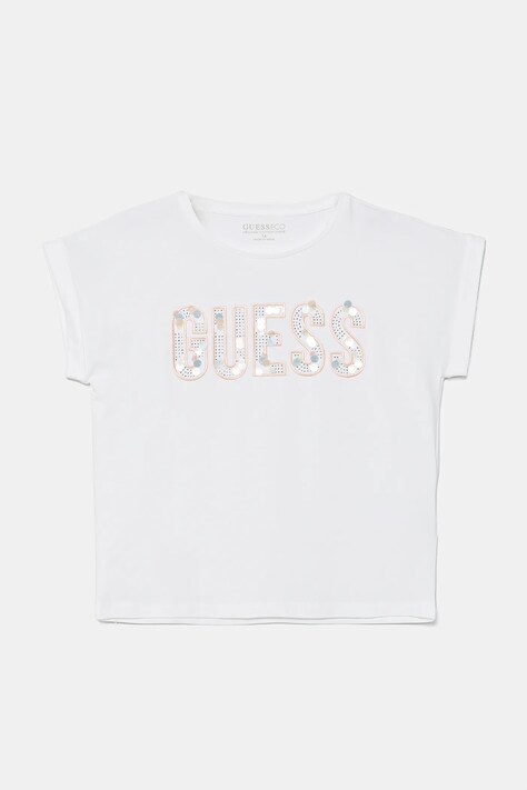 Guess maglietta per bambini colore bianco J5GI09 K6YW4