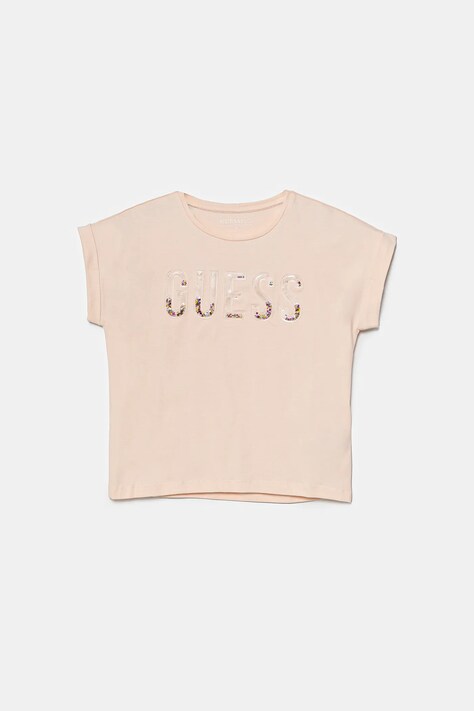 Guess tricou copii culoarea roz, J5GI09 K6YW4