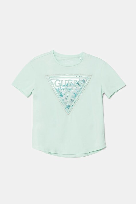Guess maglietta per bambini colore turchese J5GI15 K6YW4
