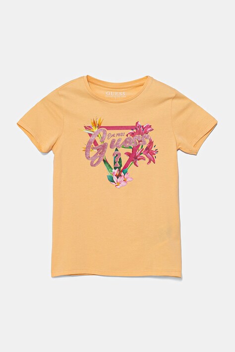 Guess tricou copii culoarea portocaliu, J5GI16 K6YW4