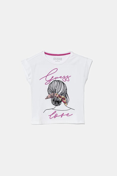 Guess tricou copii culoarea alb, J5GI25 K6YW4