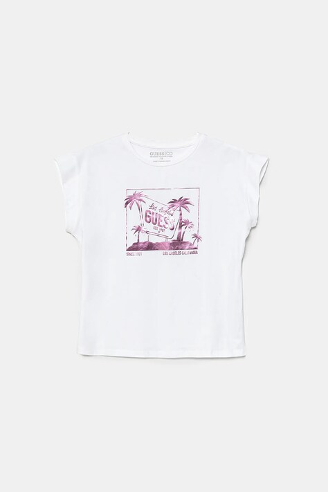 Guess tricou copii culoarea alb, J5GI28 K6YW4