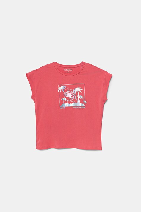 Guess tricou copii culoarea roz, J5GI28 K6YW4