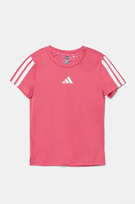 adidas t-shirt dziecięcy kolor różowy JJ5034