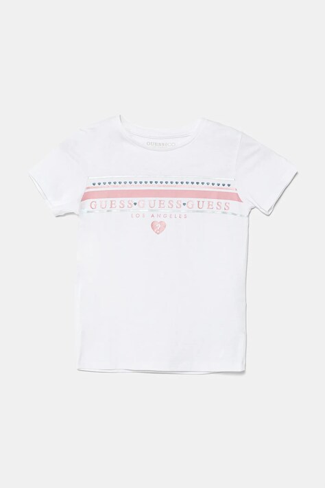 Dječja majica kratkih rukava Guess boja: bijela, K5GI00 K6YW4