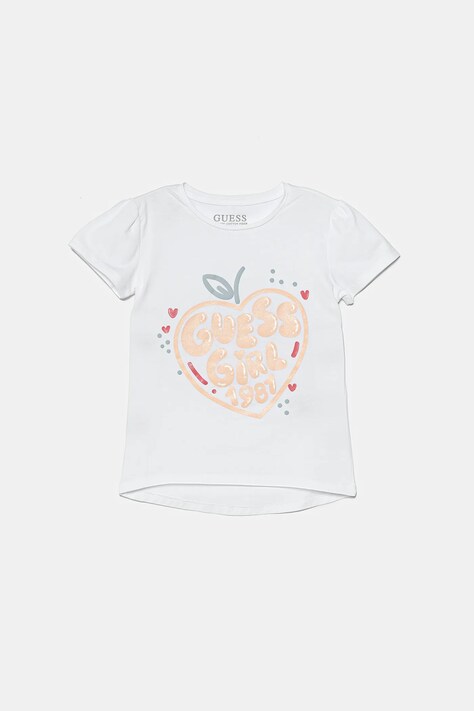 Guess tricou copii culoarea alb, K5GI01 K6YW4