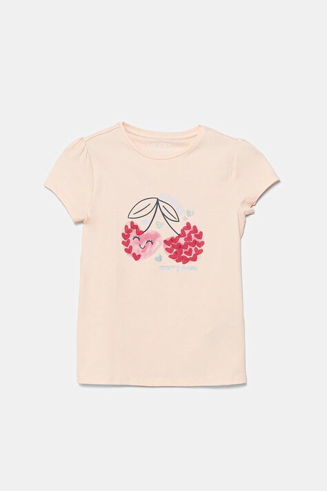Guess tricou copii culoarea bej, K5GI03 K6YW4