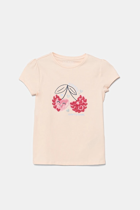 Guess t-shirt dziecięcy kolor beżowy K5GI03 K6YW4
