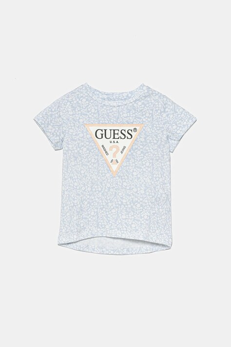 Παιδικό μπλουζάκι Guess χρώμα: μπλε, K5GI06 K6YW4
