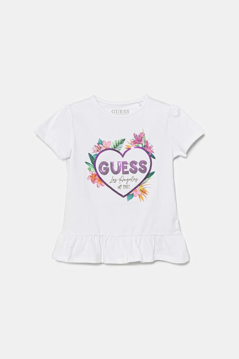 Dětské tričko Guess bílá barva, K5GI10 K6YW4