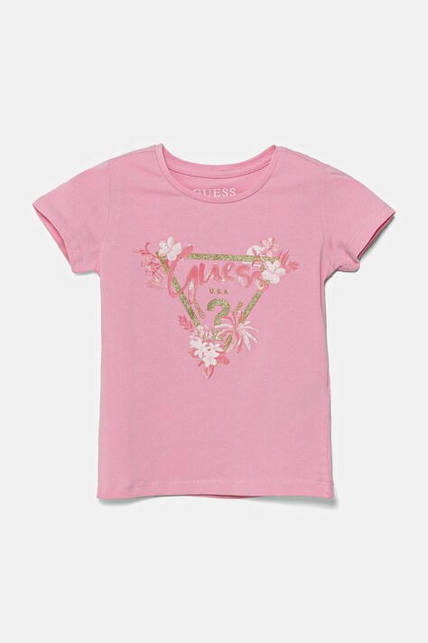 Guess tricou copii culoarea roz, K5GI14 K6YW4
