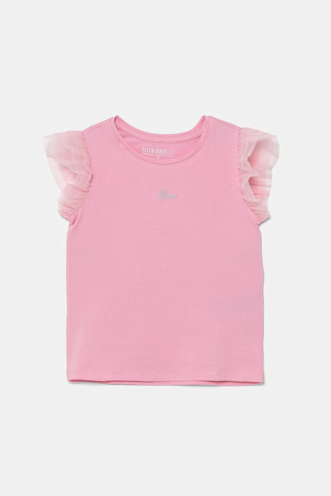 Dětské tričko Guess růžová barva, K5GI18 K6YW4