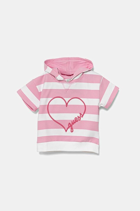 Guess t-shirt dziecięcy kolor różowy K5GQ03 KBOR4