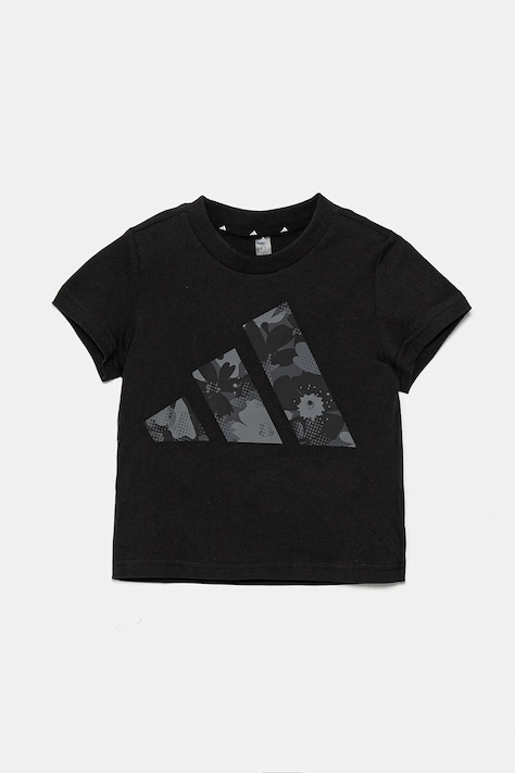 Dětské bavlněné tričko adidas černá barva, JC7510