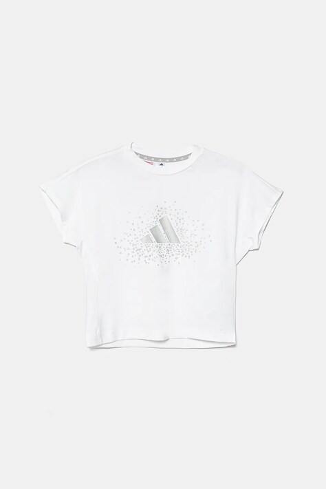 adidas tricou copii culoarea alb, JC7448