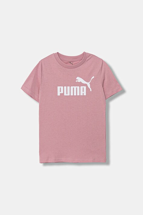 Puma t-shirt dziecięcy ESS No. 1 Logo Tee kolor różowy 684892