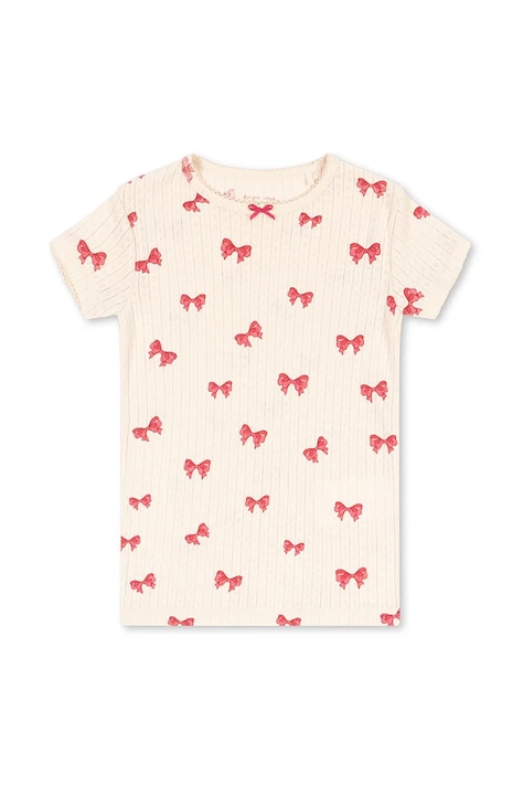 Tričko Konges Sløjd MINNIE TEE GOTS béžová farba, KS103151