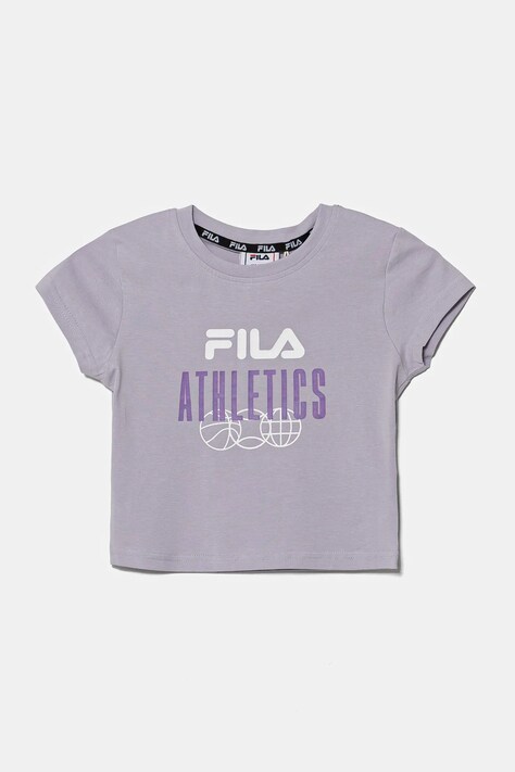 Fila tricou de bumbac pentru copii ISNY culoarea violet, FAT0635