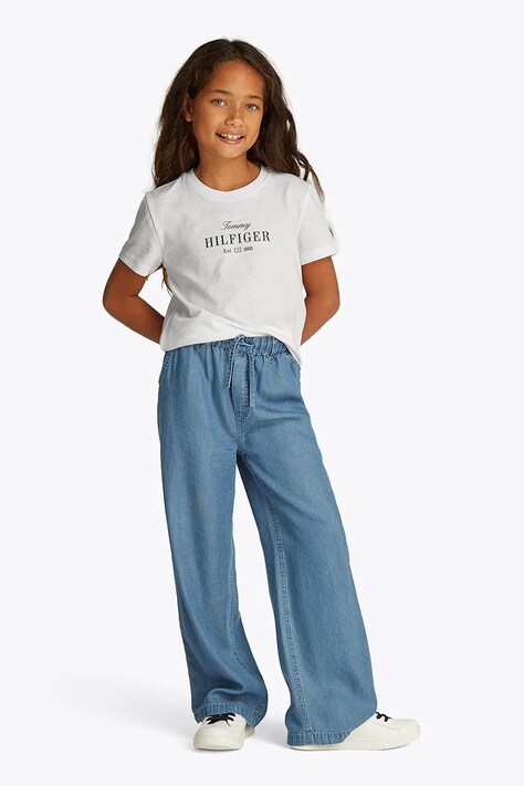 Dětské tričko Tommy Hilfiger bílá barva, KG0KG08524