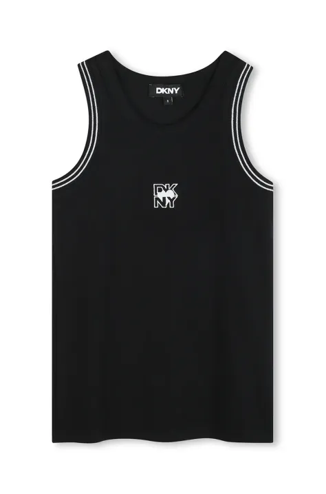 Detský top Dkny čierna farba, D62263