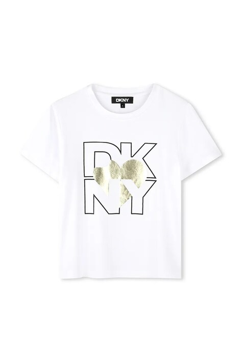 Dětské tričko Dkny zlatá barva, D62305