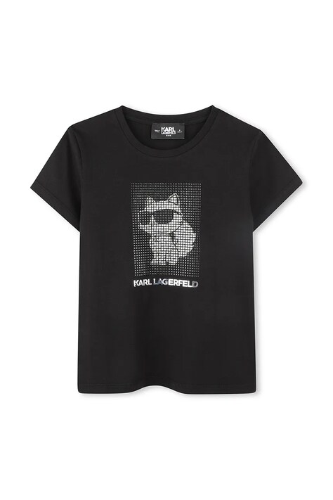 Karl Lagerfeld tricou copii culoarea negru, Z30489