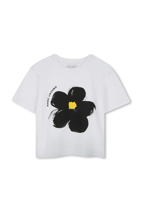 Marc Jacobs tricou de bumbac pentru copii culoarea alb, W60465