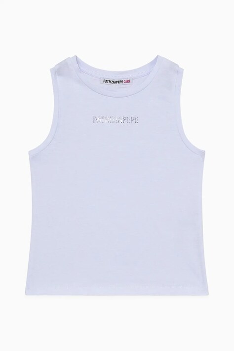 Patrizia Pepe top copii FF50 culoarea alb, 7M0813
