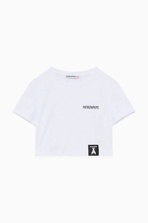 Patrizia Pepe t-shirt dziecięcy K103 kolor biały 7M0908