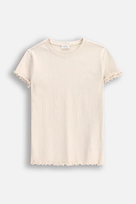Dječja majica kratkih rukava Coccodrillo boja: bež, EVERYDAY GIRL