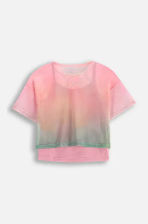 Coccodrillo t-shirt dziecięcy kolor różowy DREAM DIARIES GIRL JUNIOR