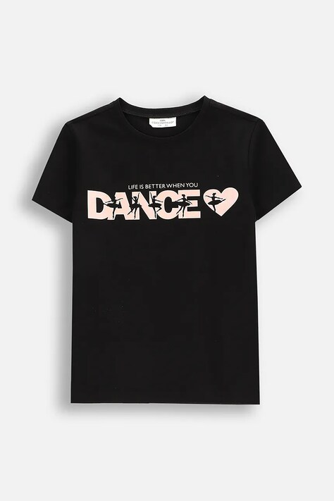 Футболка Coccodrillo цвет чёрный EVERYDAY GIRL