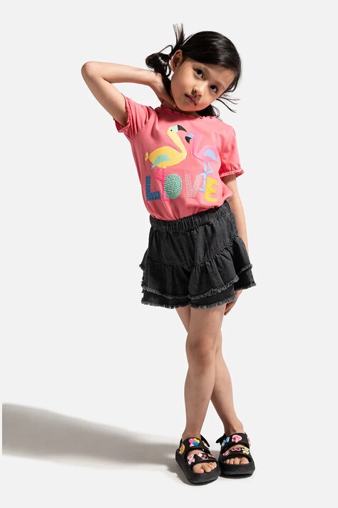 Coccodrillo t-shirt colore rosa TROPICAL STORY GIRL KIDS