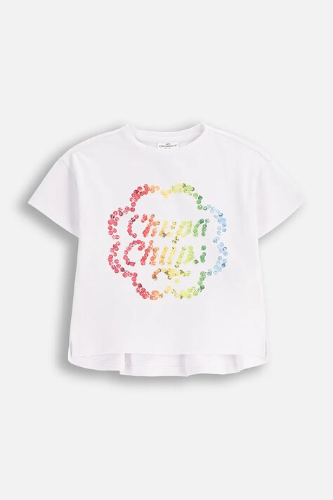 Coccodrillo tricou copii culoarea alb, LICENCE GIRL