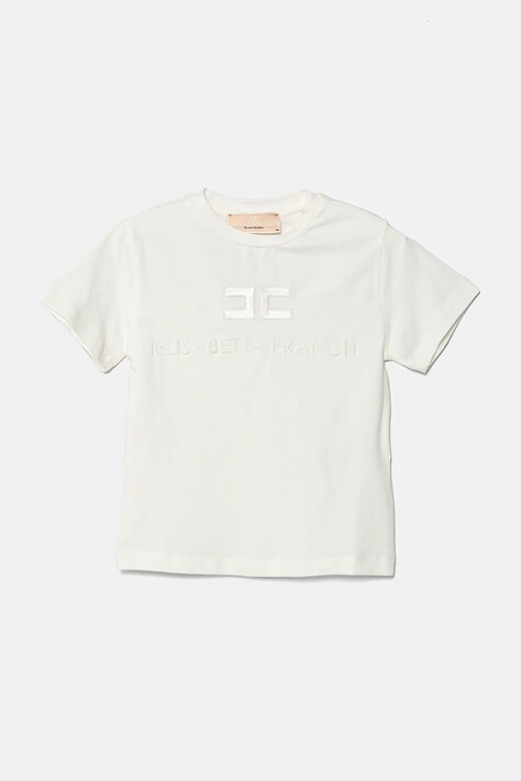 Dětské tričko Elisabetta Franchi bílá barva, EFTS231.0.JE006