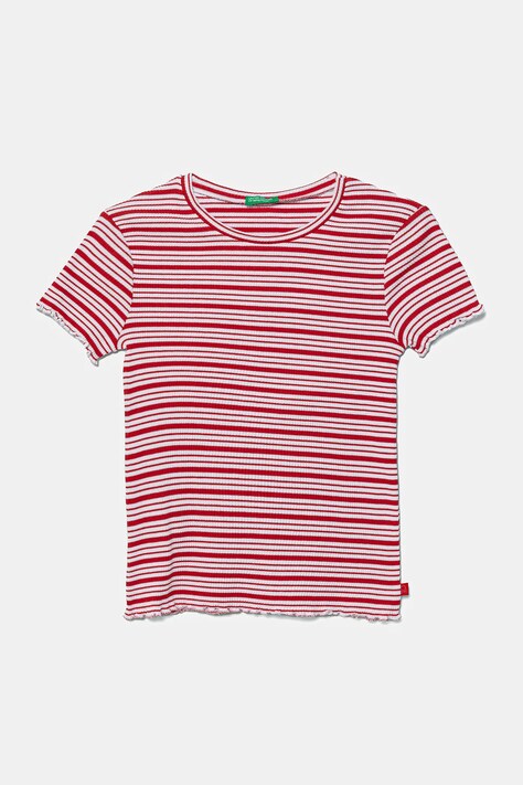 Dječja majica kratkih rukava United Colors of Benetton boja: crvena, 3TLVC10N0