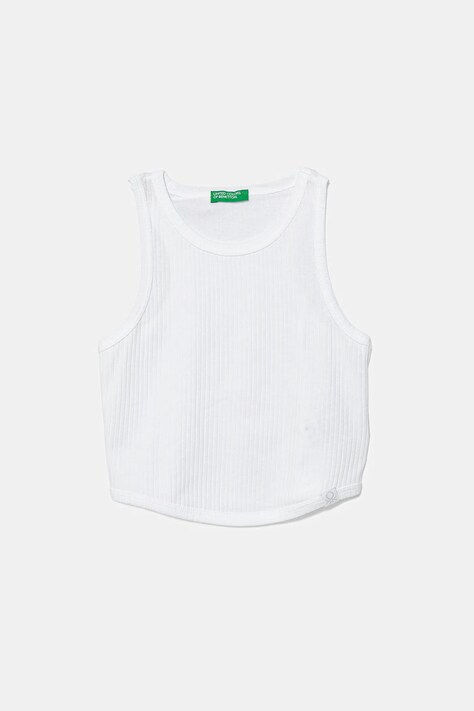 United Colors of Benetton gyerek pamut felső fehér, 31H3CH01F